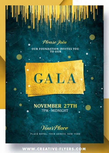 Beautiful Gala Invitation Design