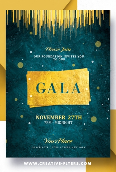Beautiful Gala Invitation Design