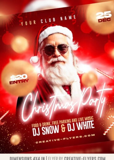 Christmas Party flyer design