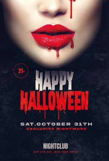 Graphic Flyer for Halloween