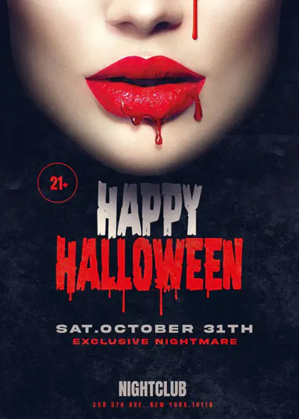Graphic Flyer for Halloween