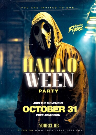 Realistic Halloween Flyer