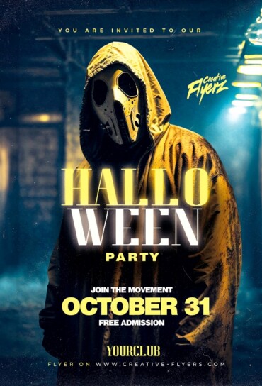 Realistic Halloween Flyer