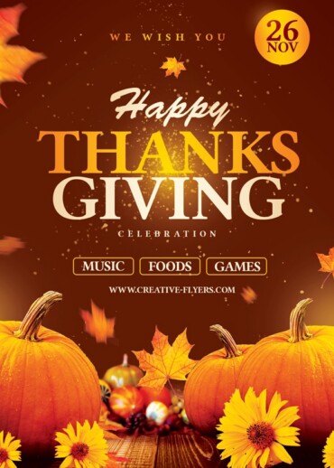 Thanksgiving Invitation Flyer