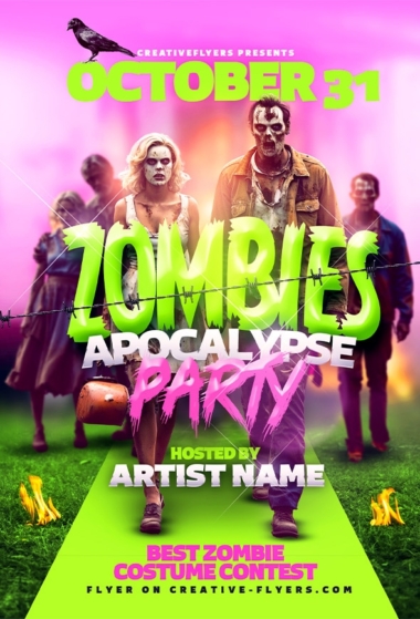 Zombies Flyer Design