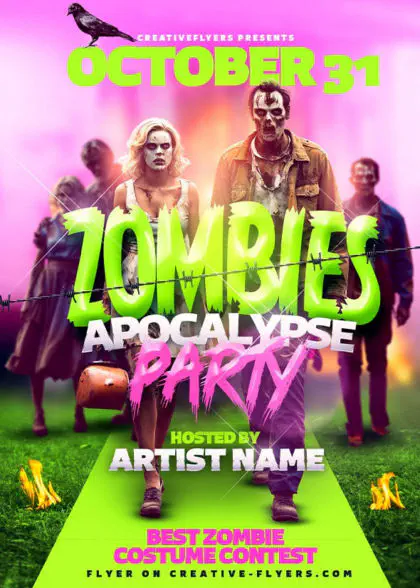 Zombies Flyer Design