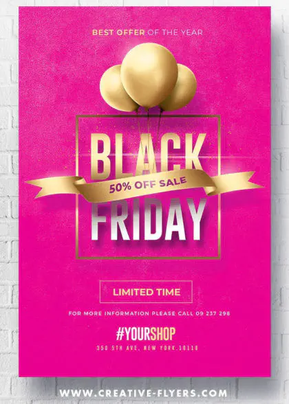 Black Friday Flyer for Photoshop
