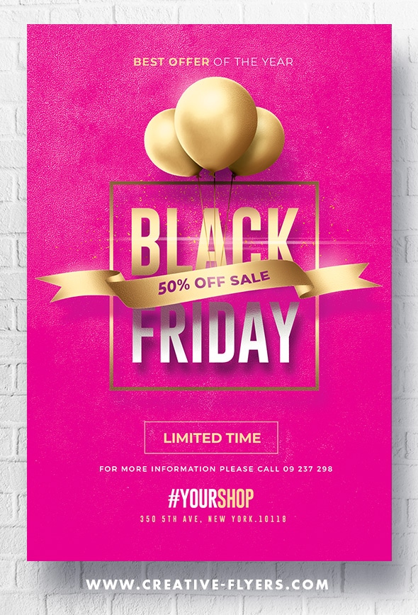 Black Friday Flyer for Photoshop