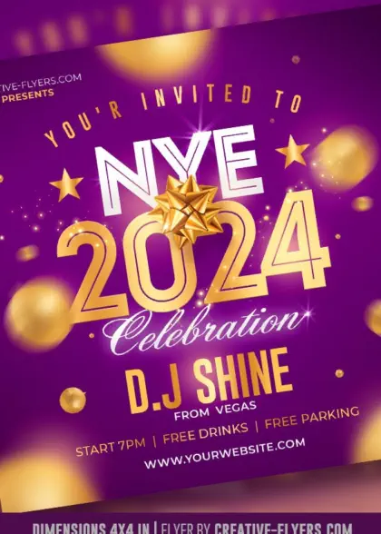 New Year Party Web Flyer