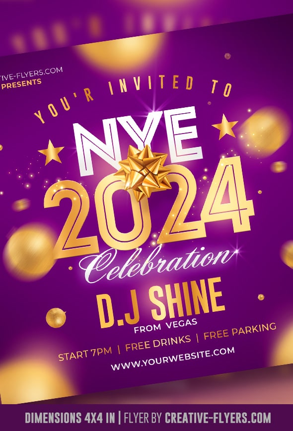 New Year Party Web Flyer