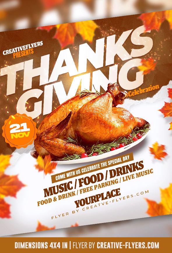 Thanksgiving Celebration Invitation