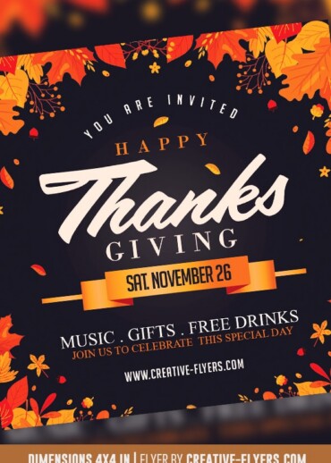 Thanksgiving Flyer Invitation