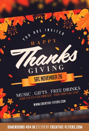 Thanksgiving Flyer Invitation