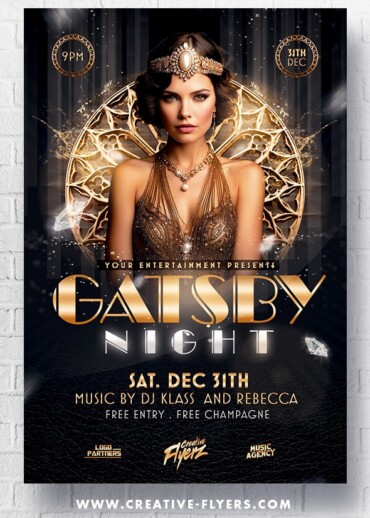 Elegant Gatsby Night Flyer