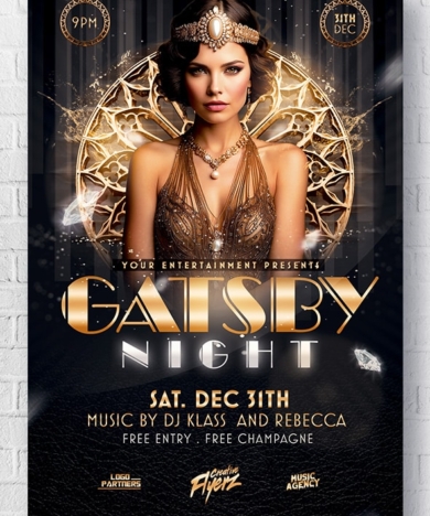Elegant Gatsby Night Flyer