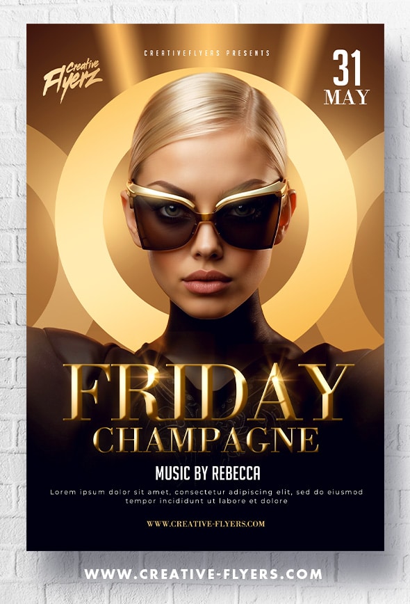 Friday Party Flyer Design