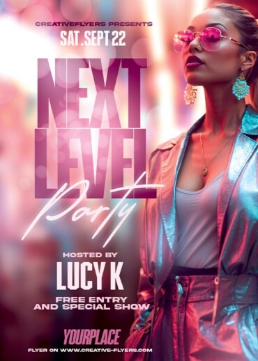 Next Level Party Flyer Template