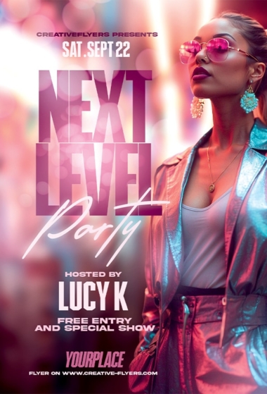 Next Level Party Flyer Template