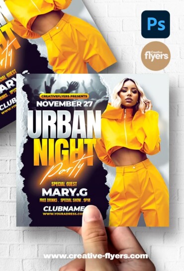 Urban Night Party Flyer (3) Urban Night Party Flyer