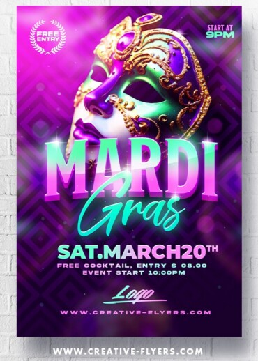 Mardi Gras Flyer Design