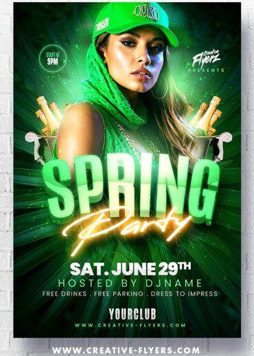 Nightclub Spring Party Flyer