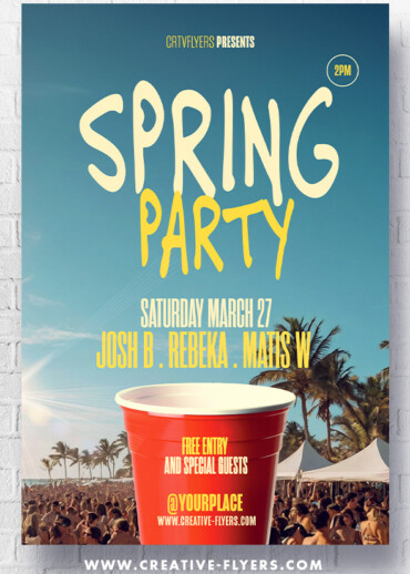 Spring Party Template