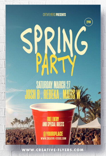 Spring Party Template