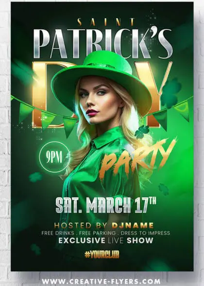 Photoshop St. Patrick's Day template