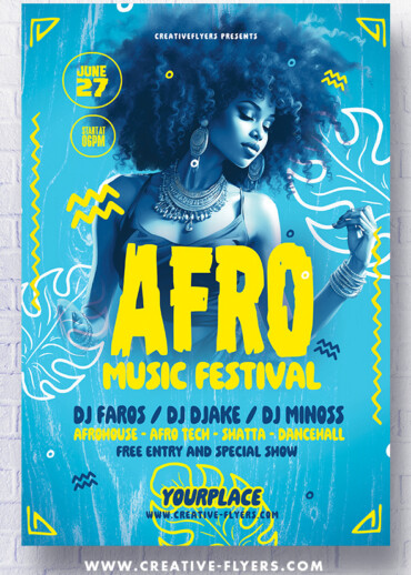 Afro Flyer Design