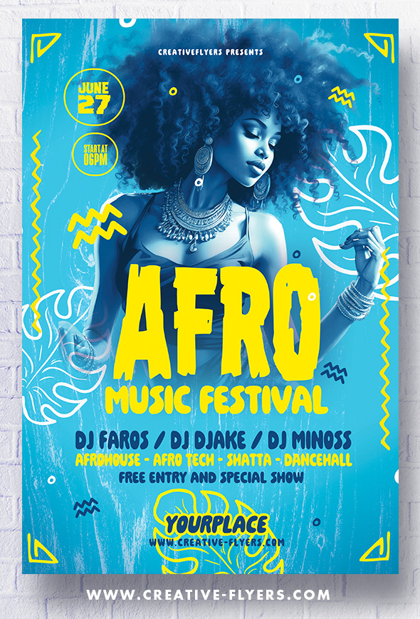 Afro Flyer Design