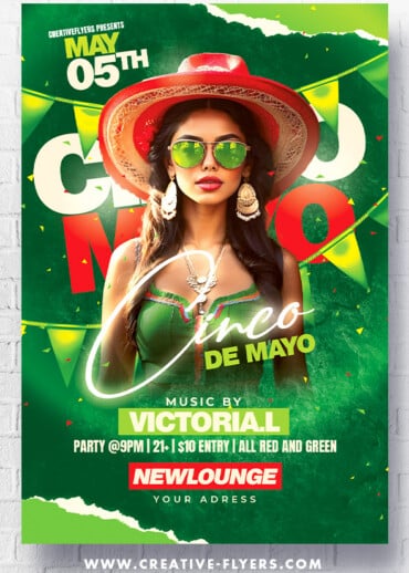 Cinco De Mayo Party Flyer Design
