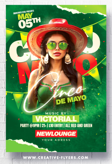 Cinco De Mayo Party Flyer Design