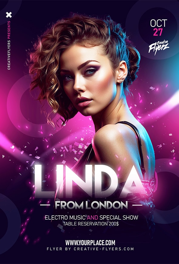 Electro Dj Flyer Template