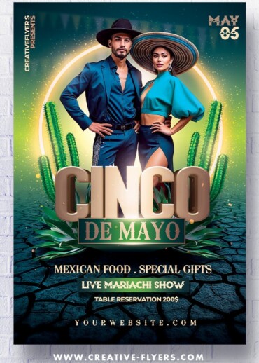 Flyer for Cinco De Mayo