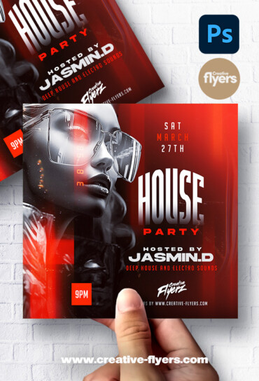 House Party Flyer Design 375 (2) House Party Flyer Design