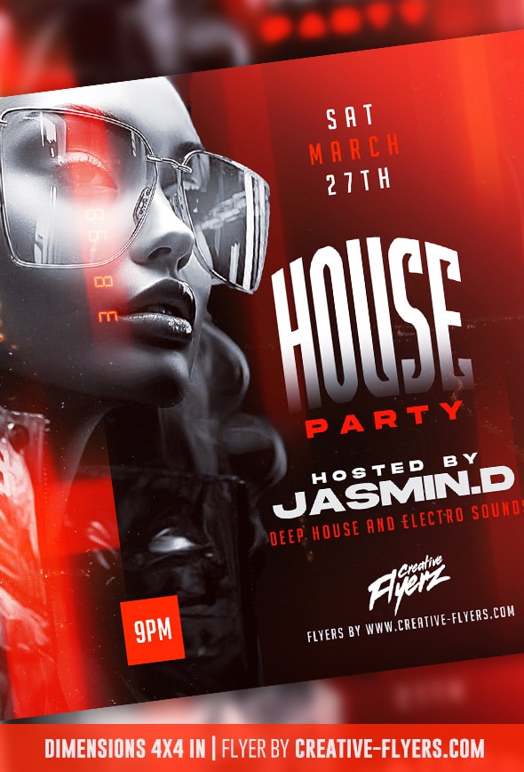 House Party Flyer Design