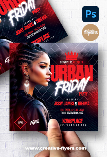 Urban Party Flyer for Nightclub (3) Urban Flyer for Nightclub