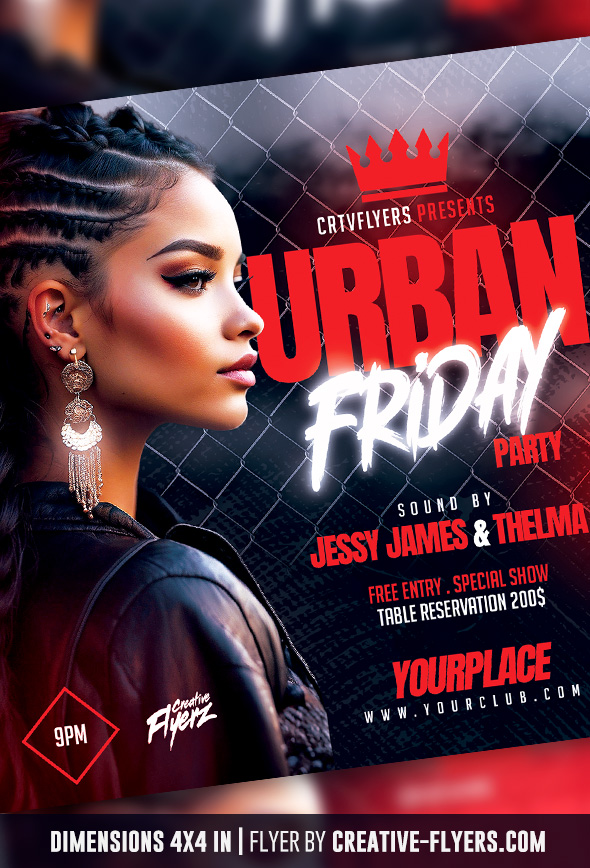 Urban Flyer for Nightclub
