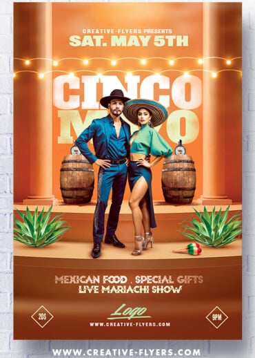 Cinco De Mayo Flyer Invitation