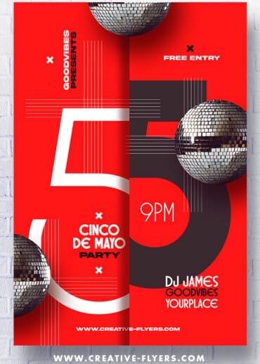 Cinco De Mayo Party Poster