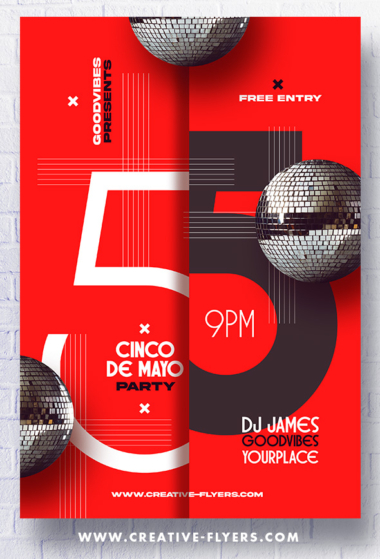 Cinco De Mayo Party Poster