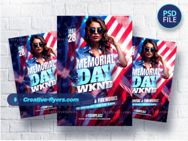 Memorial Day Flyer (1) Memorial Day Party flyer