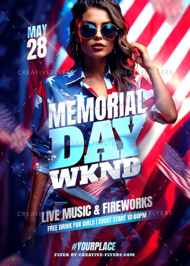 Memorial Day Party flyer