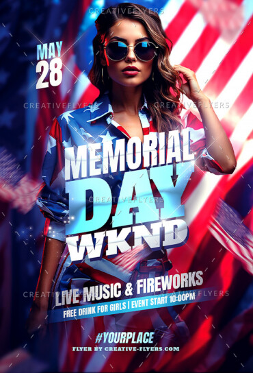 Memorial Day Party flyer