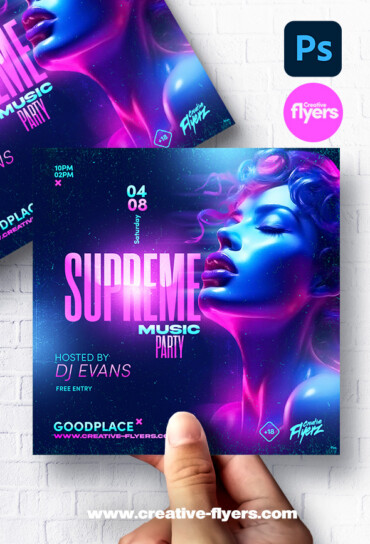 Supreme Party Flyer PSD (4) Supreme Flyer PSD