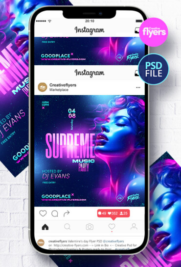 Supreme Party Flyer PSD (5)