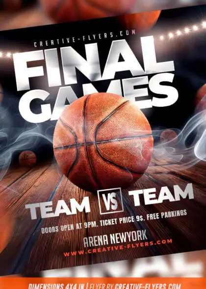 Basketball Game Flyer