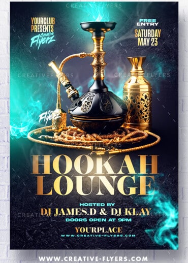 Hookah Lounge Flyer Template