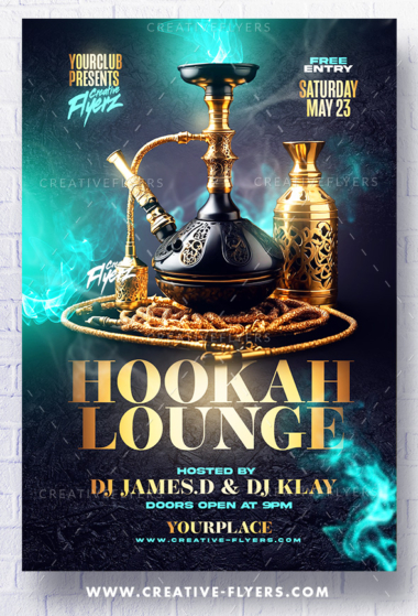 Hookah Lounge Flyer Template