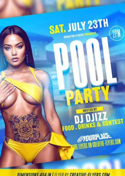Pool Party flyer